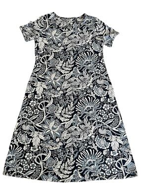 D and Co. Navy Floral A-Line Dress size Women’s Small NWOT